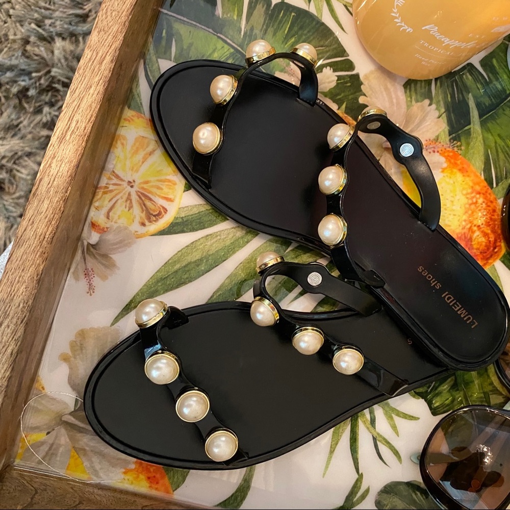 🌸 Pearl jelly sandals 🌸
